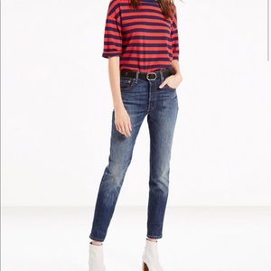 Levi 501 straight leg button fly jean